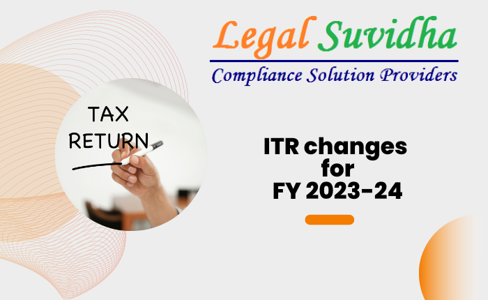 ITR changes for FY 2023-24