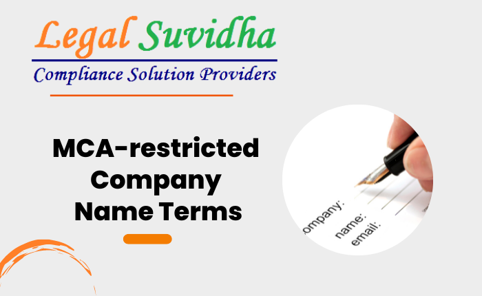 MCA-restricted Company Name Terms