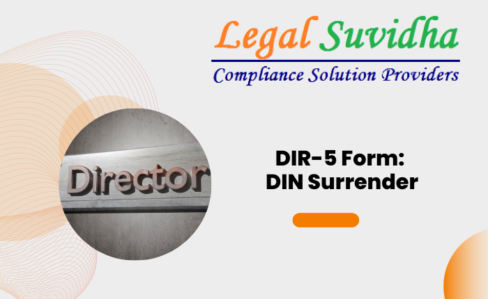 DIR-5 Form: DIN Surrender