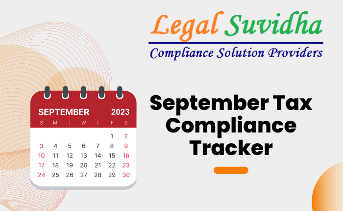 Tax Compliance Tracker: Sep 2023