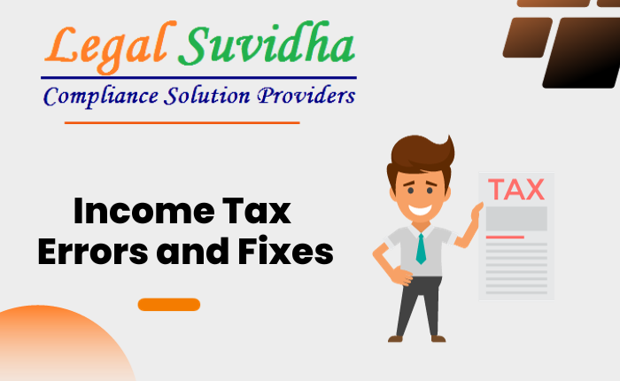 Income Tax Errors and Fixes