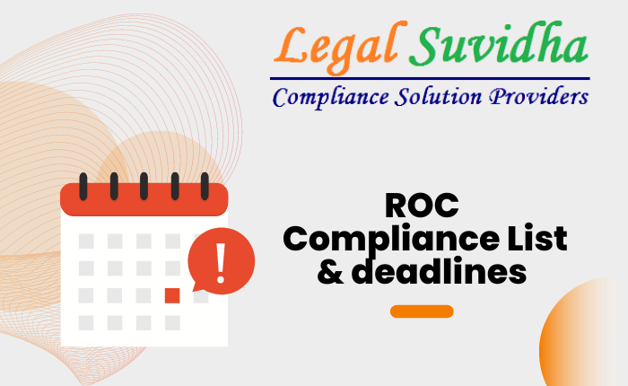 ROC Compliance List & deadlines