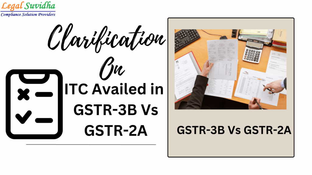 Differences in ITC in GSTR-3B Vs GSTR-2A