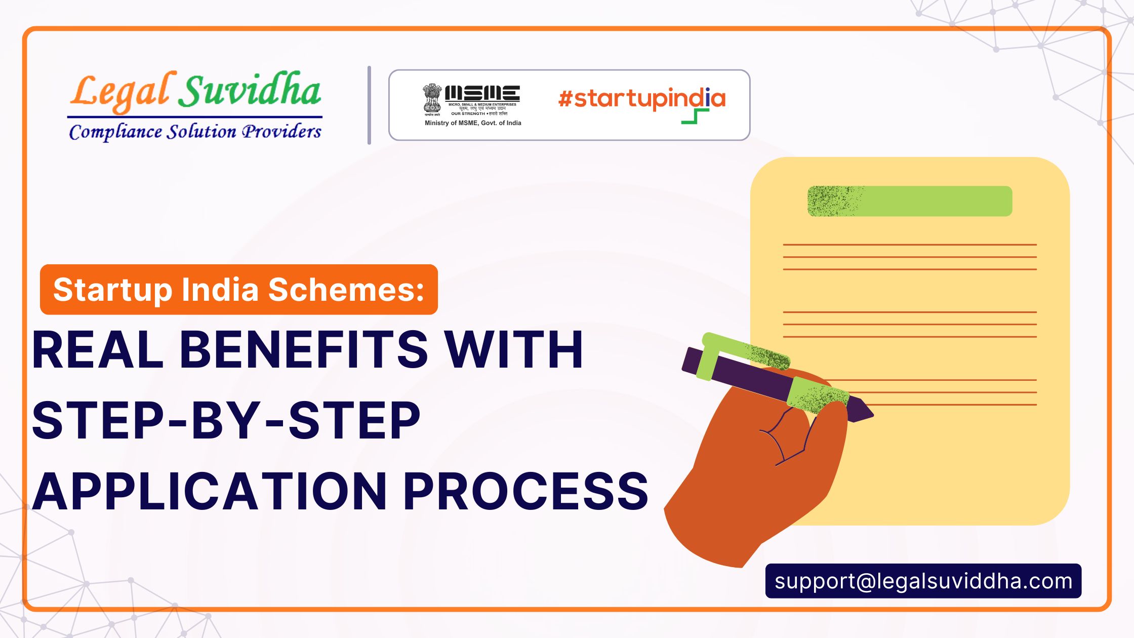 Startup India Schemes application process and benefits