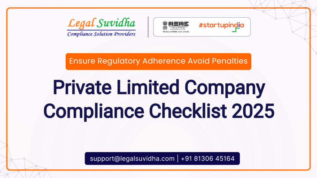 Annual Compliance Checklist for Private Limited Companies