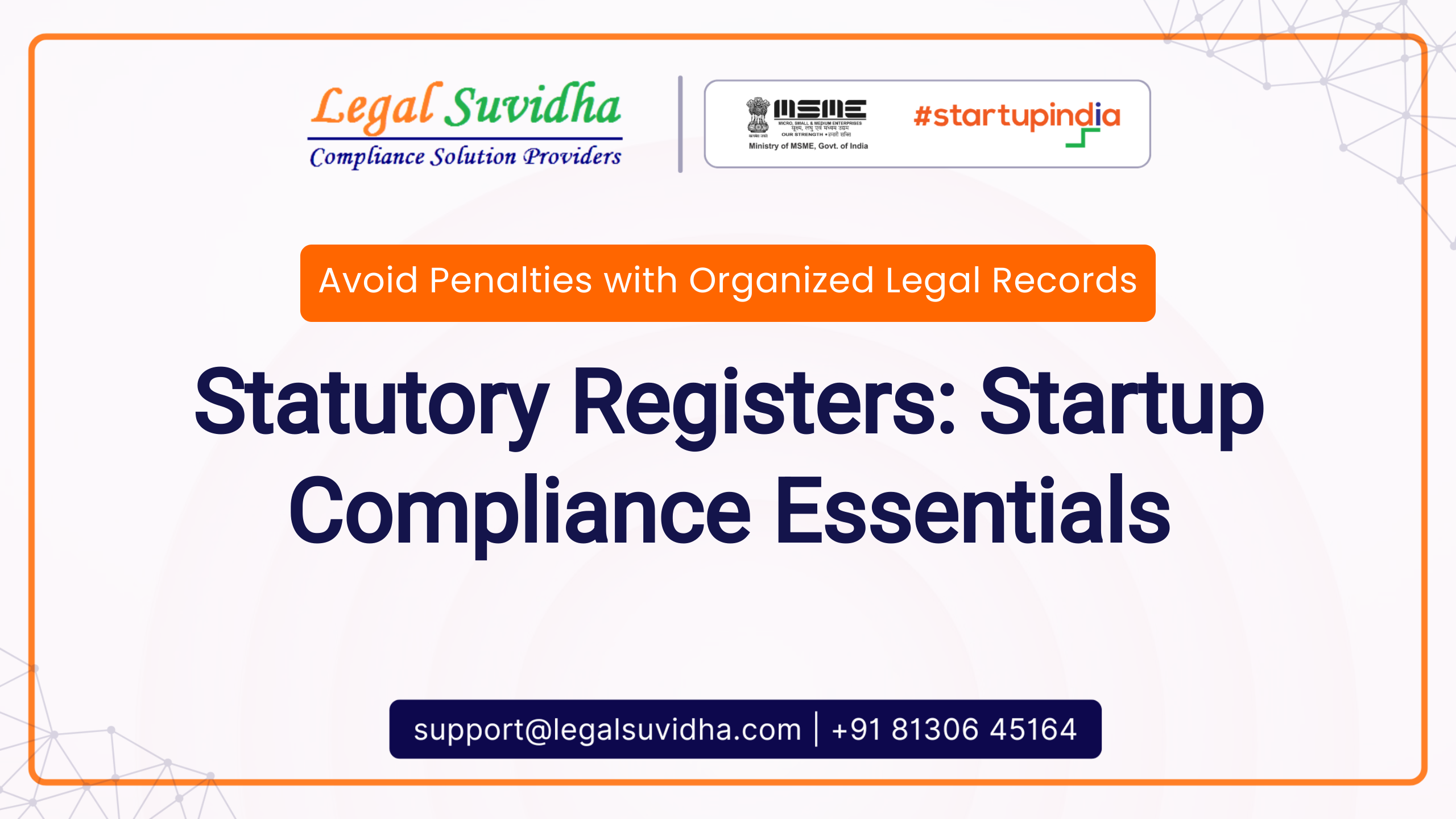 statutory registers for startups