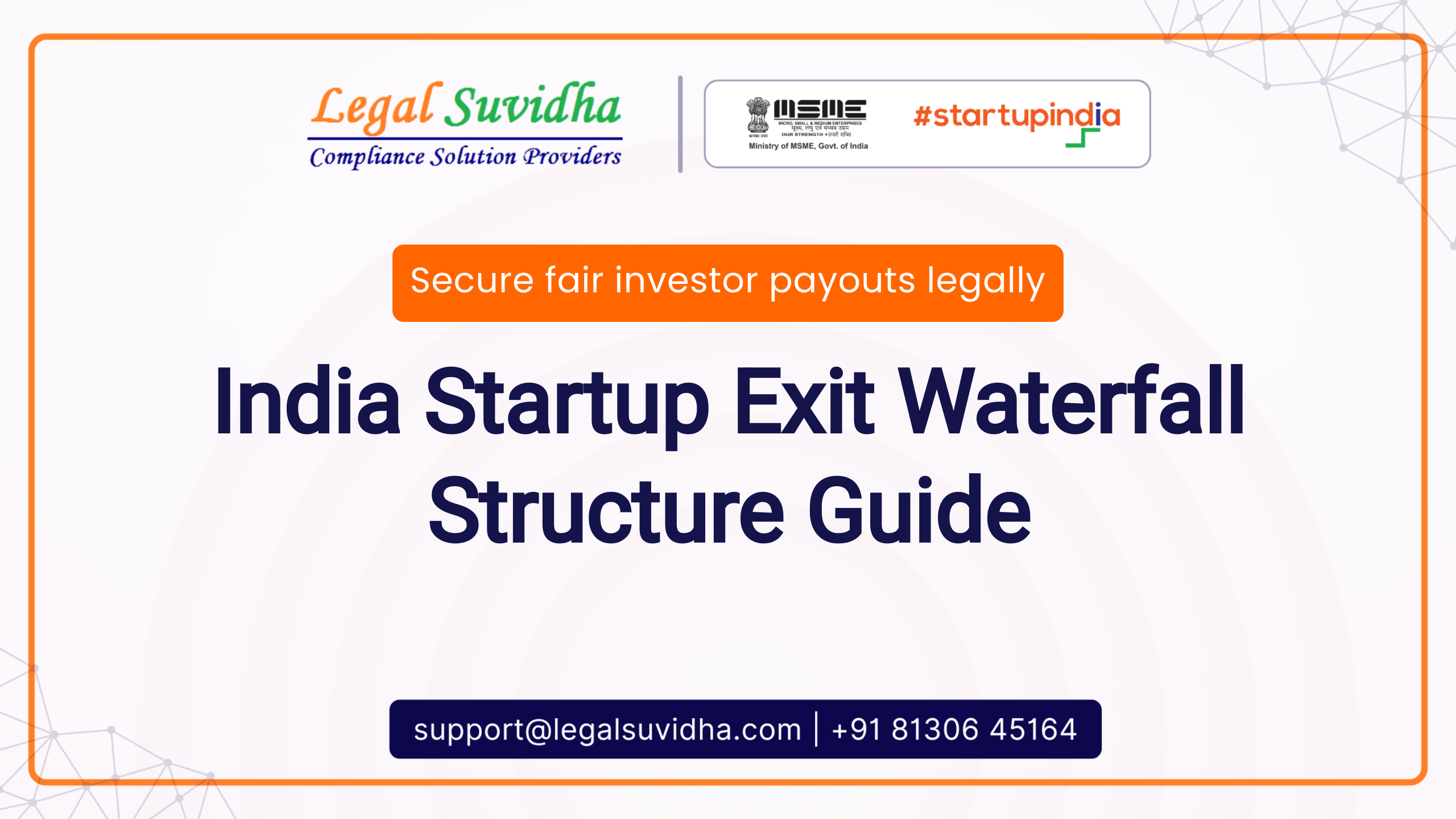 waterfall structure startup exits india